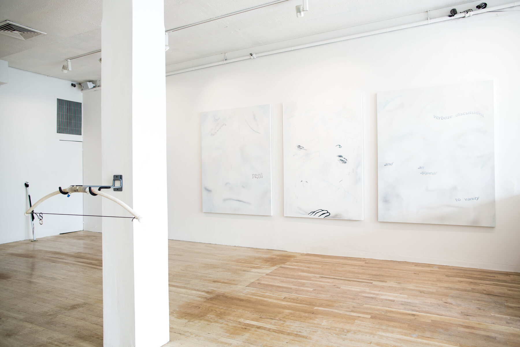 Exhibition view from a native fear…a featureless protagonist
