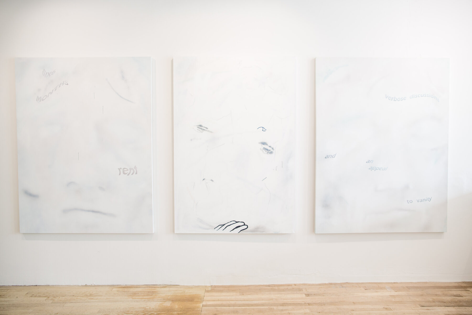 Exhibition view from a native fear…a featureless protagonist