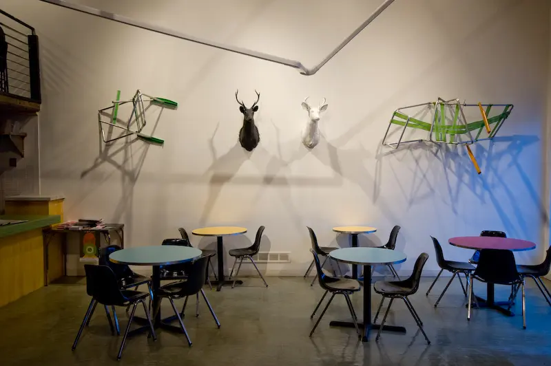 Debt Collective installation with sculptural works