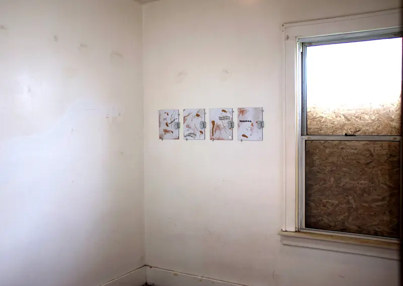 ego drift works installed beside a window