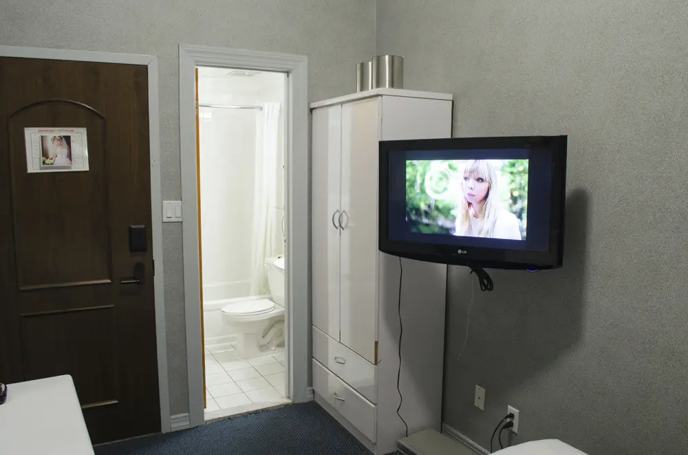 Cultural Affair bathroom installation view