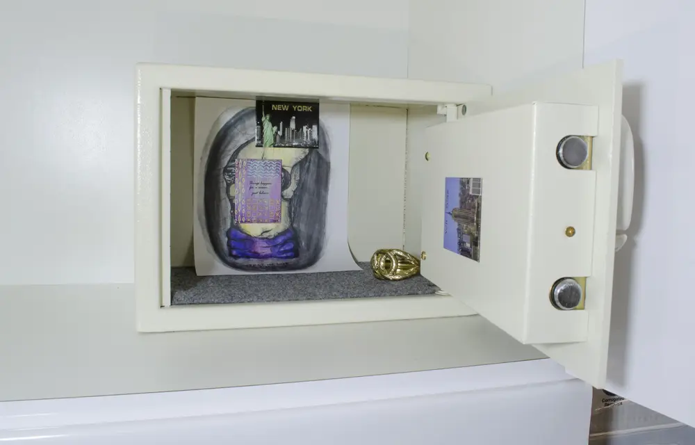 Cultural Affair installation inside a hotel safe