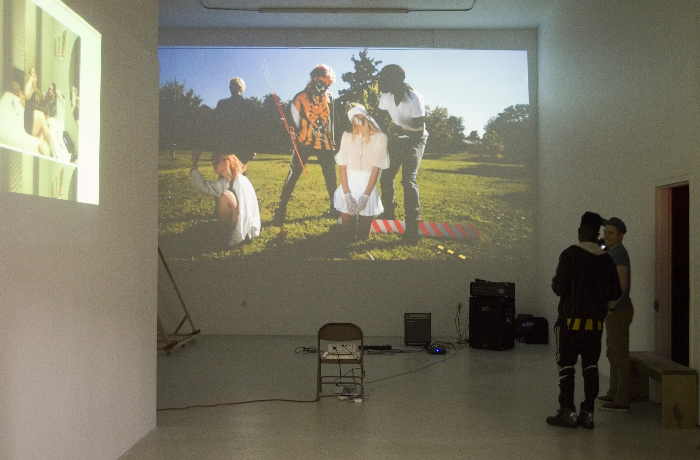 Cultural Affair documentation projected at Interstate Projects