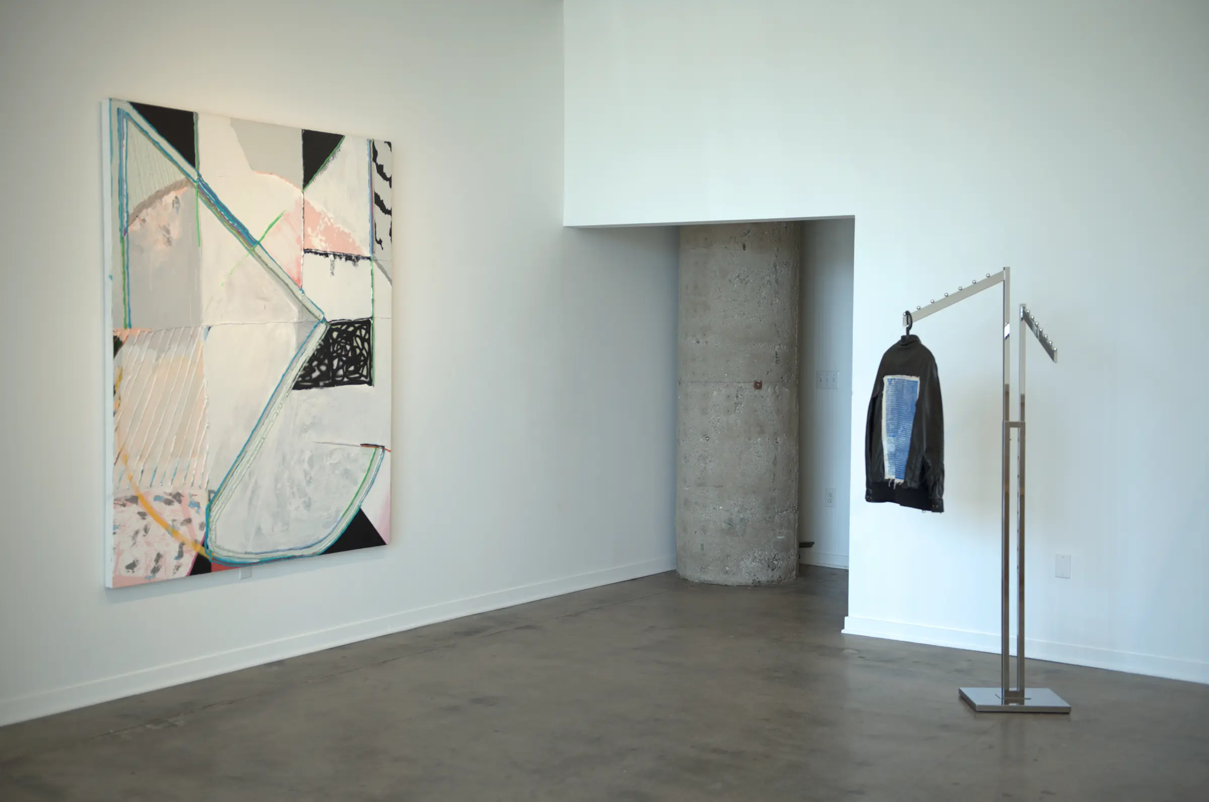 /recent works installation view with Post-prehistory and Divination DS3